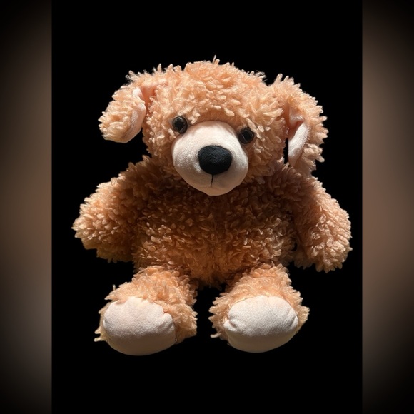 Manhattan Toy Curly Q Golden Retriever Puppy Dog Soft Blush Plush Lovey 14” - Picture 1 of 8